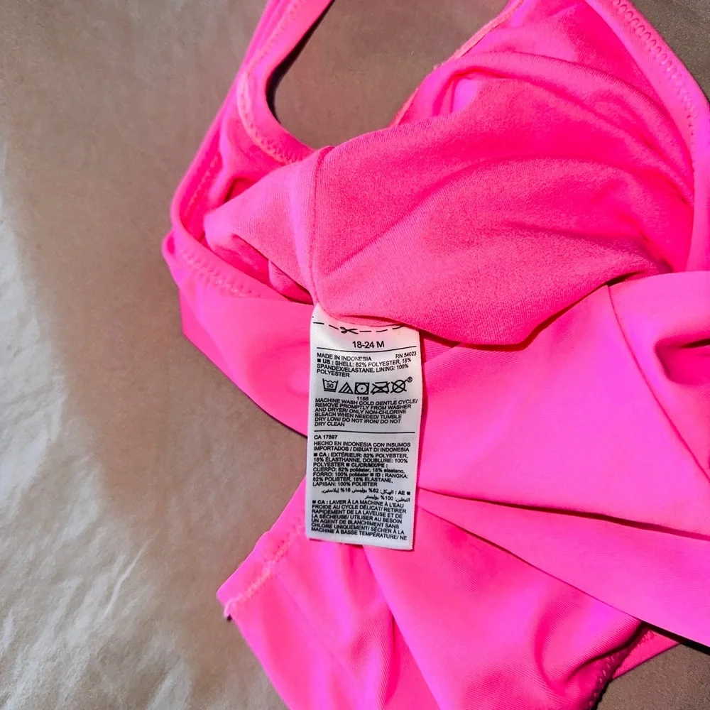 One Piece Bright Pink Old Navy Swimsuit 24m Baby Girl 24 Month Swimsuit